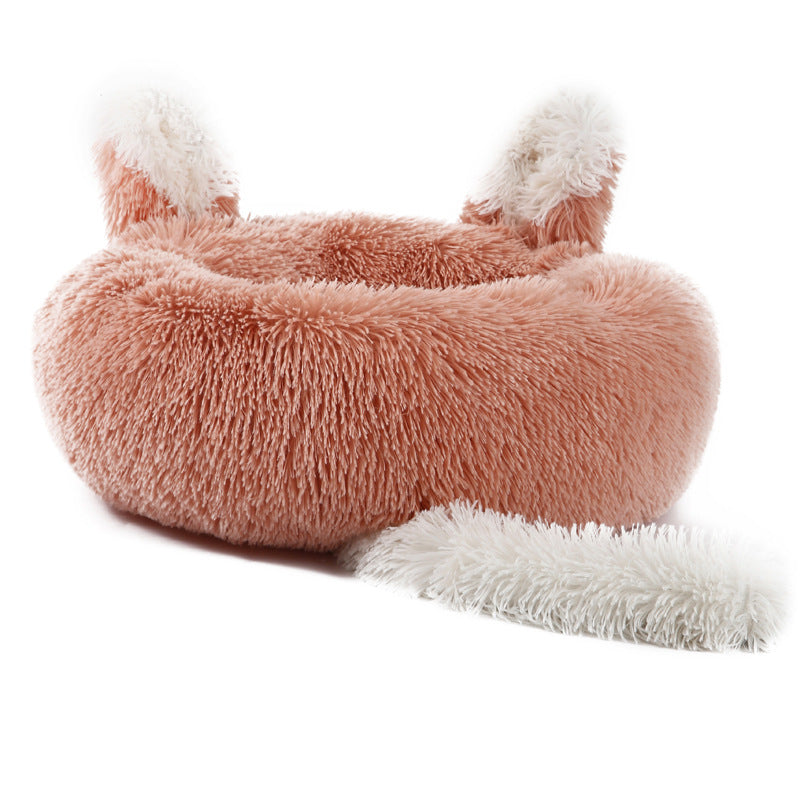 Rabbit Ear Plush Pet Bed