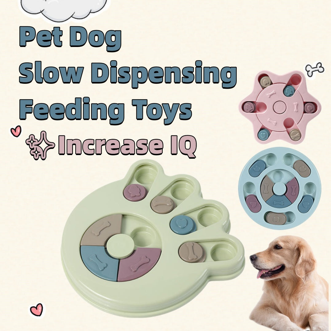 Bored Dogs Get Into Trouble IQ Puzzle Slow Feed Training Toy for Dogs