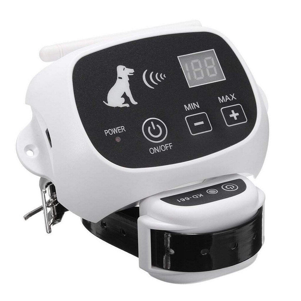 Wireless Electric Pet Fence Containment System with LCD Transmitter and Collar