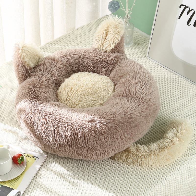 Rabbit Ear Plush Pet Bed