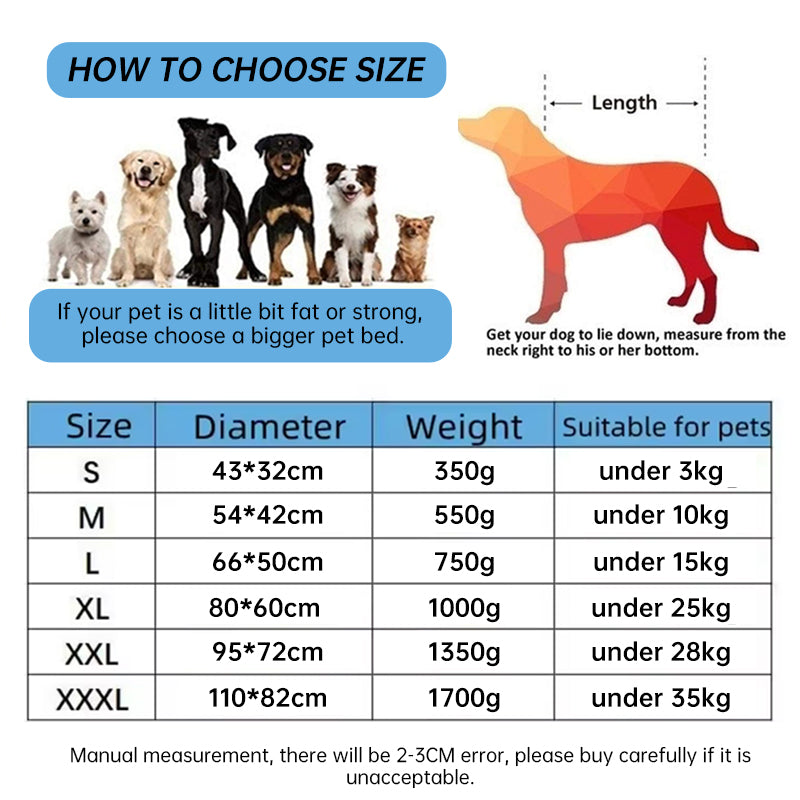 Cozy Fleece Pet Bed, Non-Slip Bottom