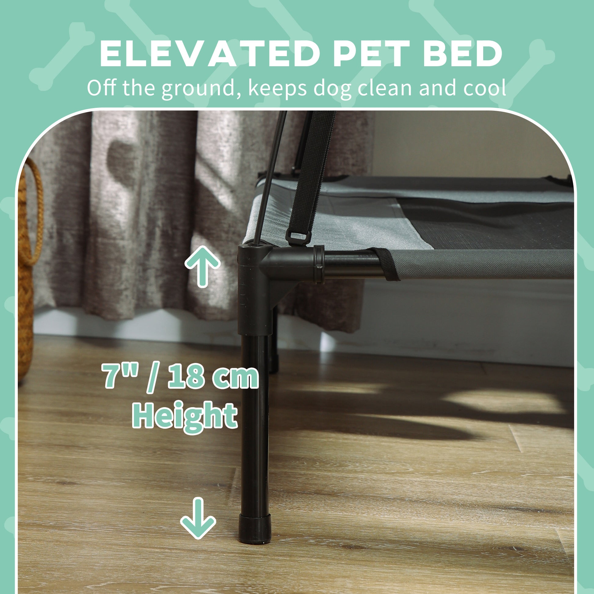Dog cot with travel bag