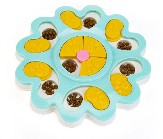 Flower Slow Feeder Dog Bowl