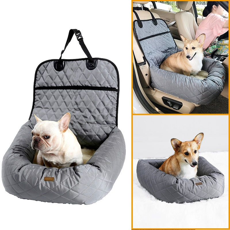Foldable 2-in-1 Dog Car Seat Pad