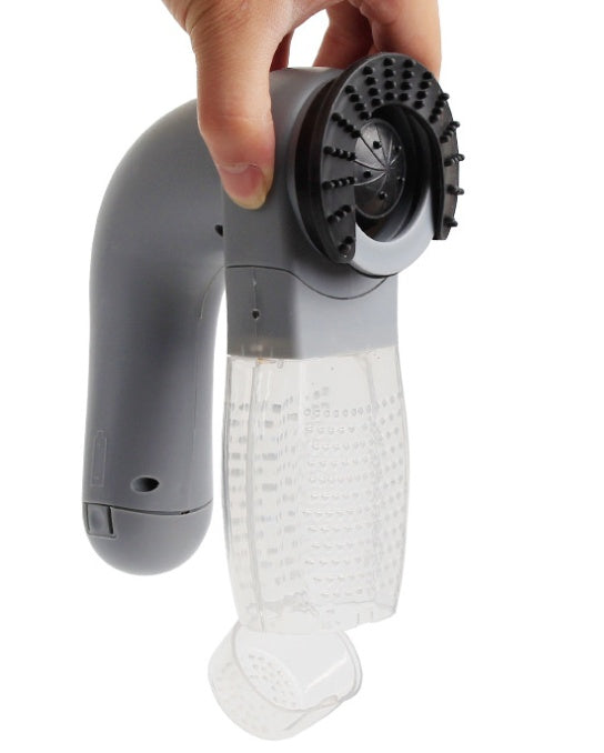 Pet hair trimmer showing quiet motor and USB charging