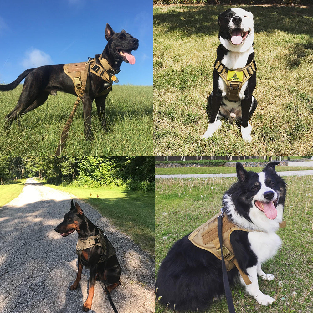 Military Tactical Adjustable Dog Harness Vest