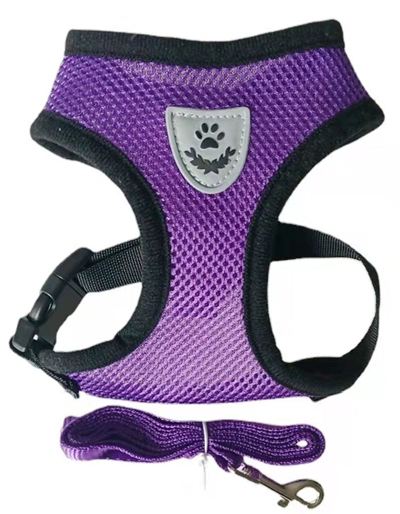 Adjustable Dog Chest Harness & Leash