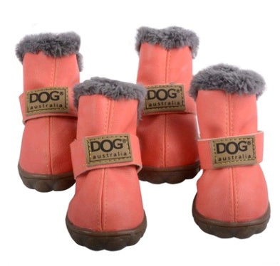 Warm Plush Snow Boots for Dogs
