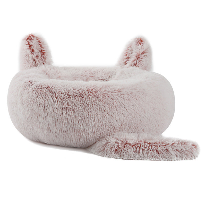 Rabbit Ear Plush Pet Bed