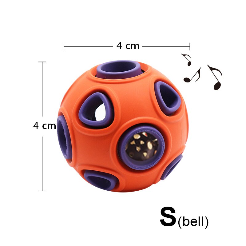 Rubber Food-Dispensing Ball Dog Toy