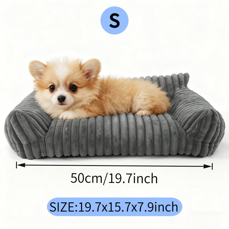 Striped Plush Cat Couch (view 9)