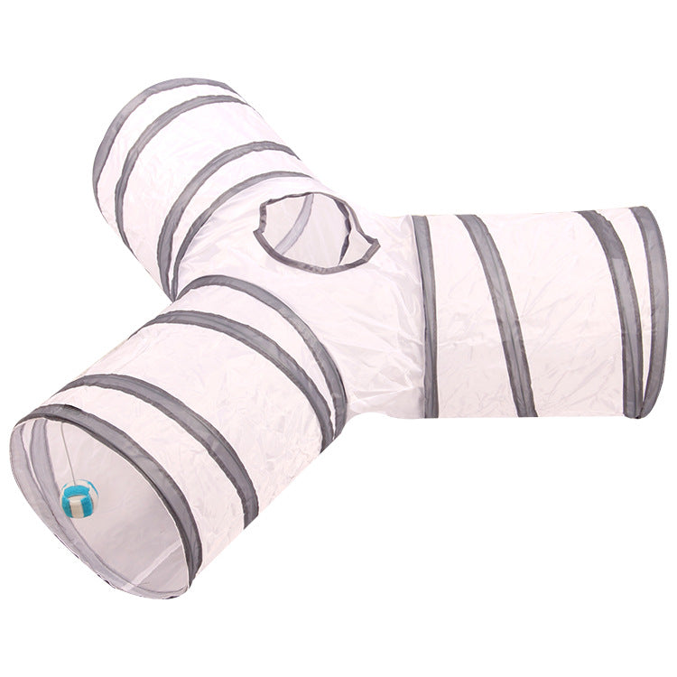 Rainbow Multi-Tunnel Cat Play Tunnel Toy