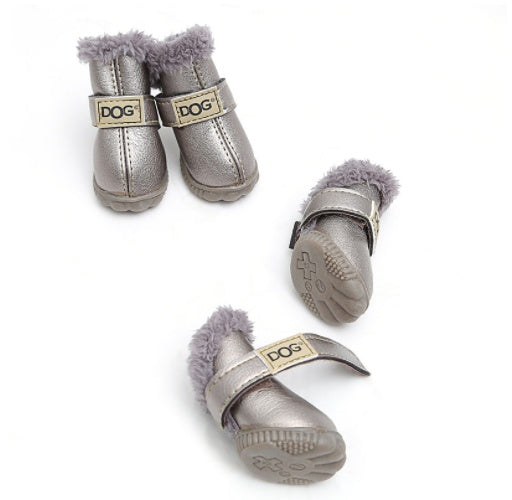 Warm Plush Snow Boots for Dogs