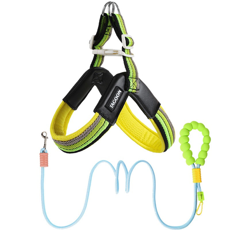 Vest-Style Dog Harness with Leash