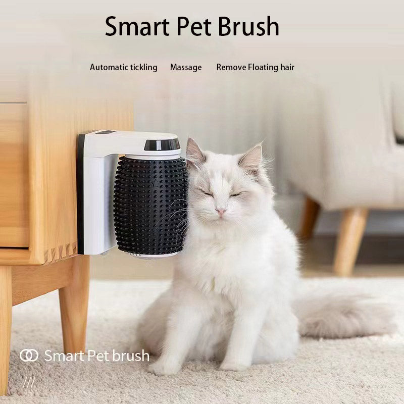Smart Auto-Rotating Cat Corner Brush with Infrared Motion-Activated Massage