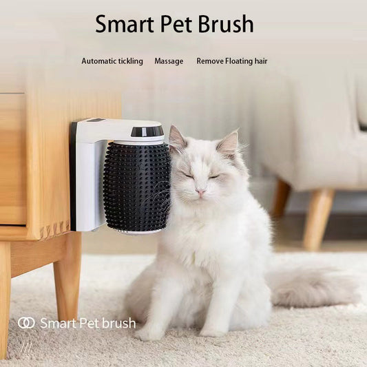 Smart Auto-Rotating Cat Corner Brush with Infrared Motion-Activated Massage