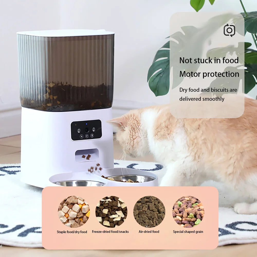 5L Smart WiFi Pet Feeder with Camera