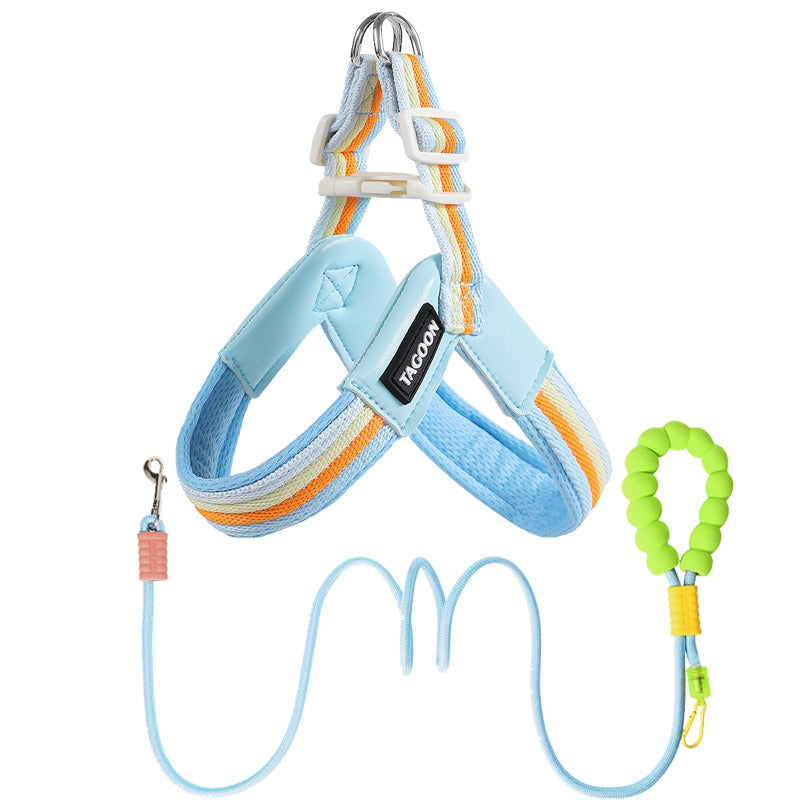 Vest-Style Dog Harness with Leash