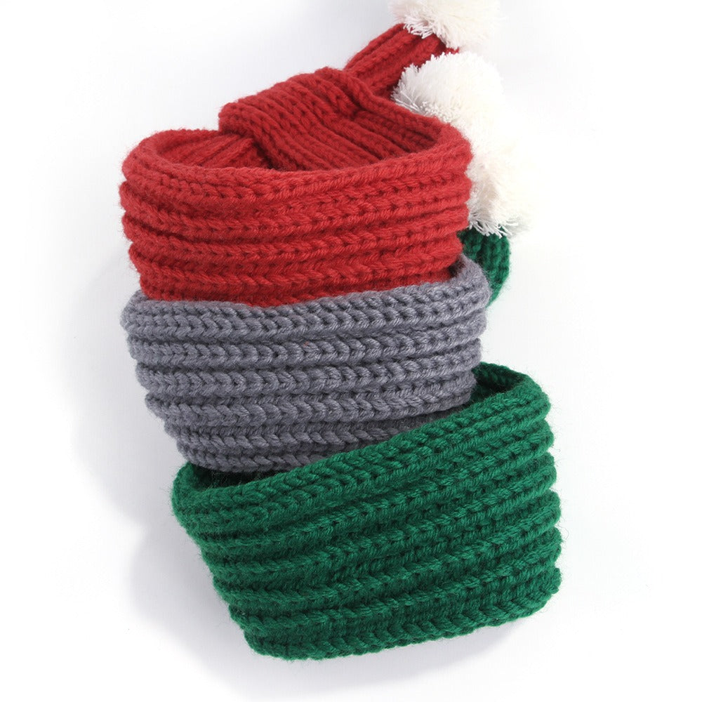 Knitted Christmas Pet Scarf