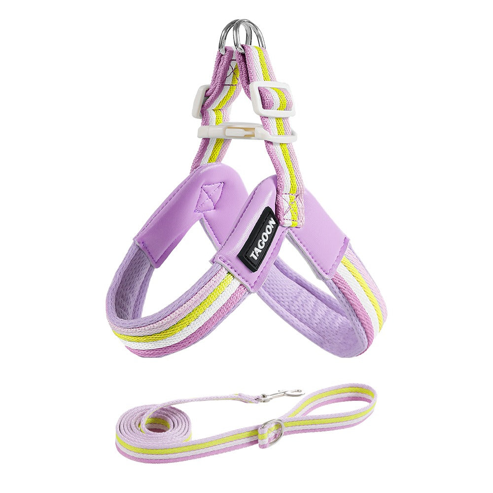 Vest-Style Dog Harness with Leash