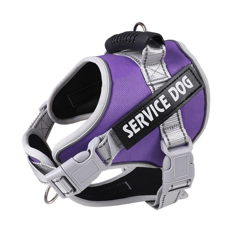 Vest-Style Dog Harness & Traction Rope