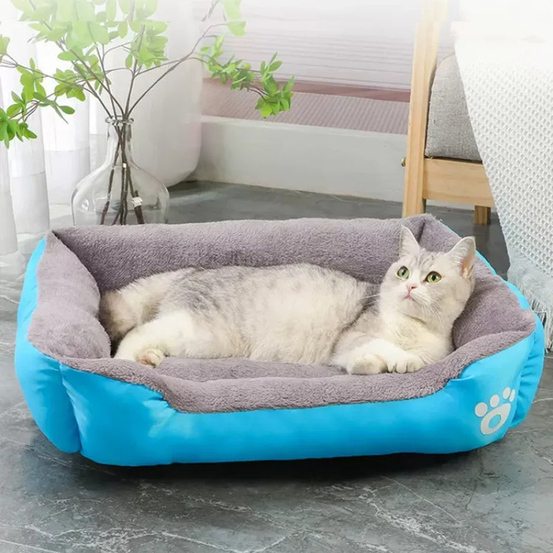Cozy Fleece Pet Bed, Non-Slip Bottom