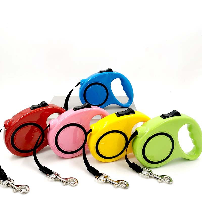 Candy Color Retractable Dog Leash