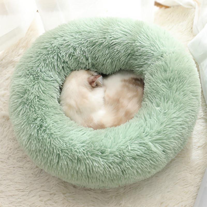 Ultra-Soft Corduroy Donut Cuddler Bed