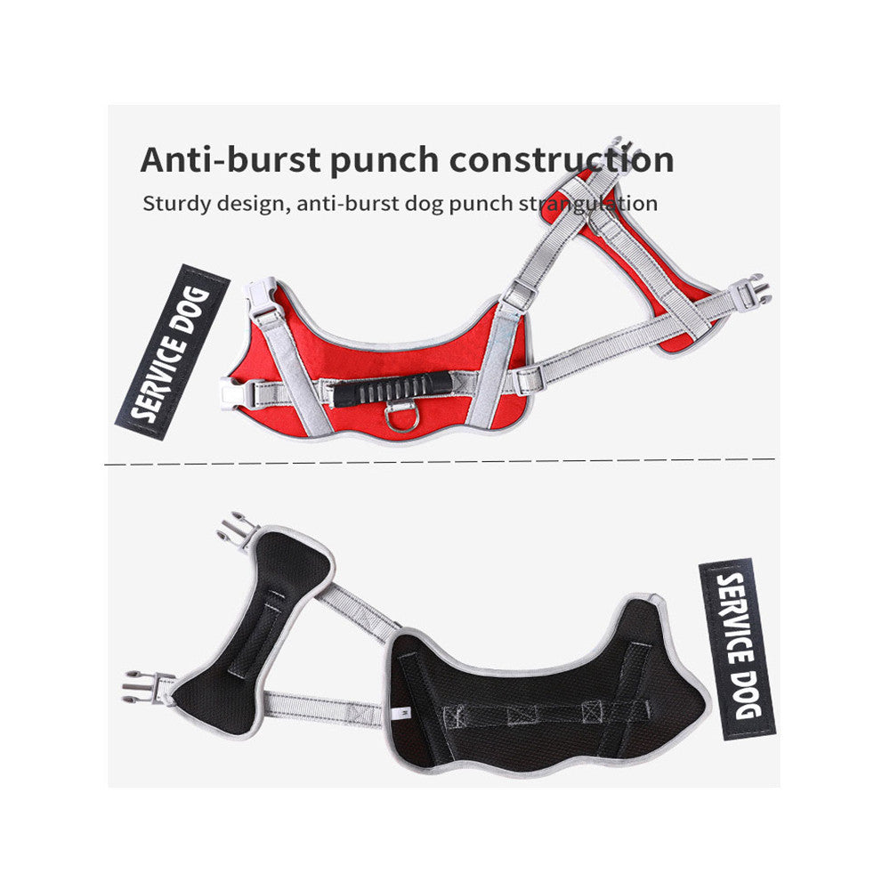 Vest-Style Dog Harness & Traction Rope