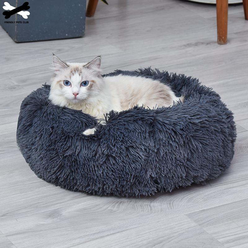 Ultra-Soft Corduroy Donut Cuddler Bed