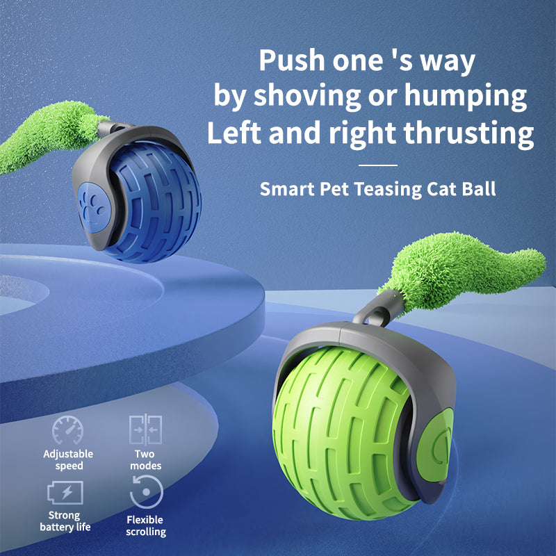 USB Rechargeable Self-Rotating Cat Ball Toy