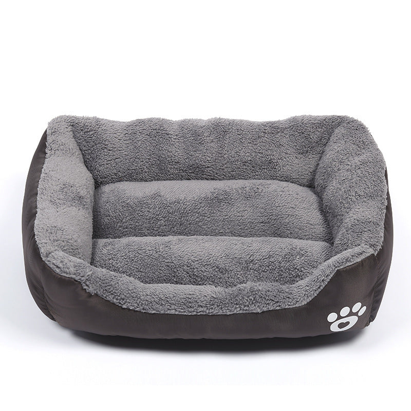 Cozy Fleece Pet Bed, Non-Slip Bottom
