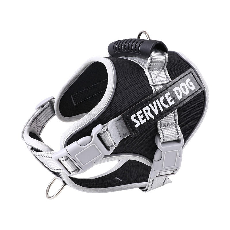 Vest-Style Dog Harness & Traction Rope