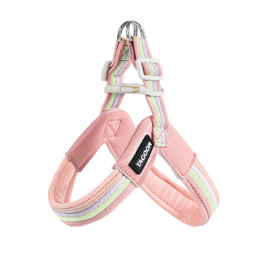Adjustable Vest-Style Dog Chest Harness with Leash