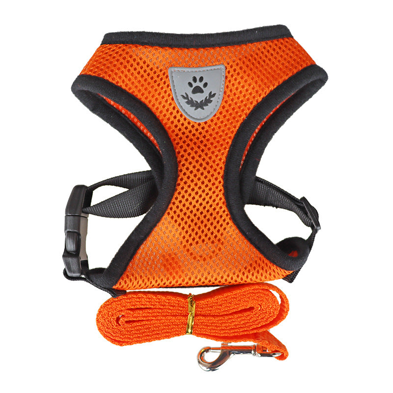 Adjustable Dog Chest Harness & Leash