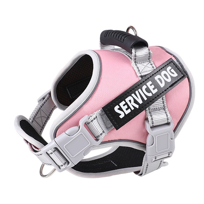 Vest-Style Dog Harness & Traction Rope