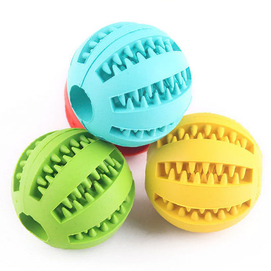 Durable Natural Rubber Bouncing Ball Chew Toy for Dogs