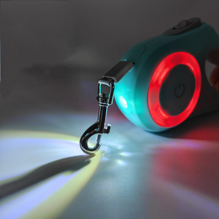 LED Retractable Dog Leash, Auto-Retract