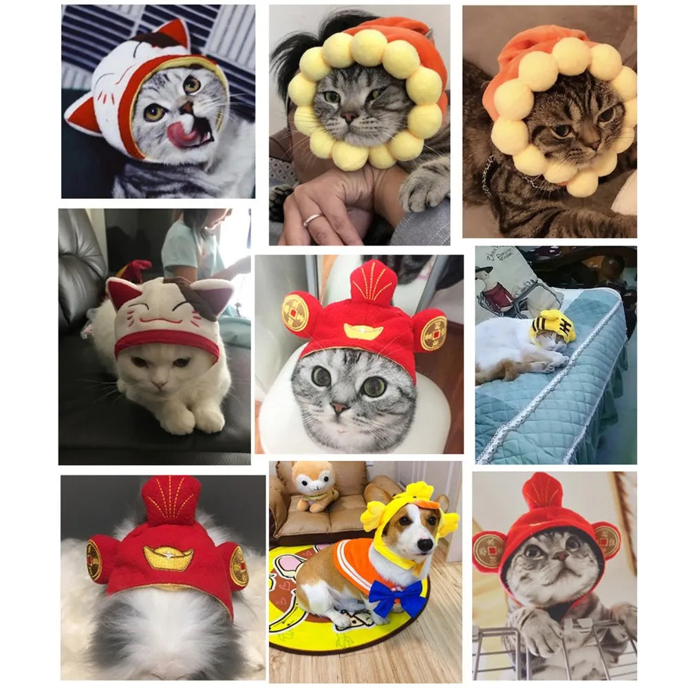 Adjustable Cotton Pet Party Hat