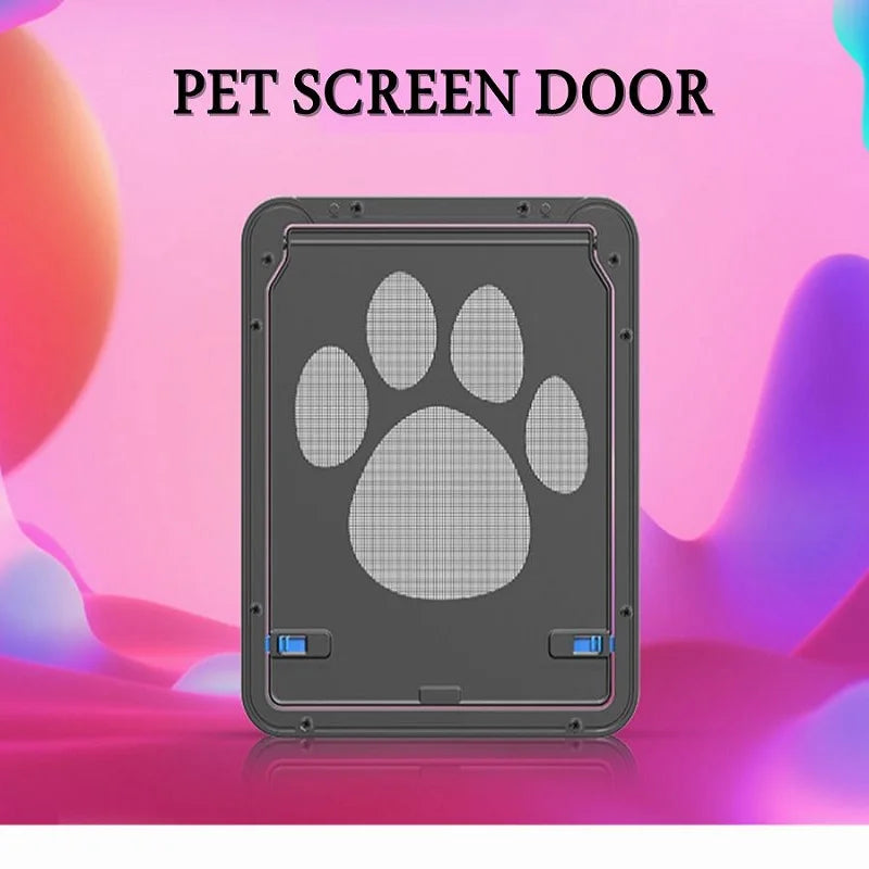 Lockable Magnetic Screen Pet Door