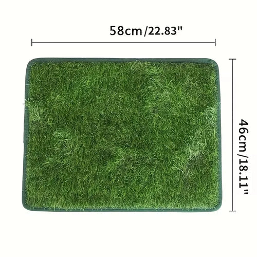 Dog Toilet Training Mat – Washable Grass-Simulation Pee Pad, Non-Slip