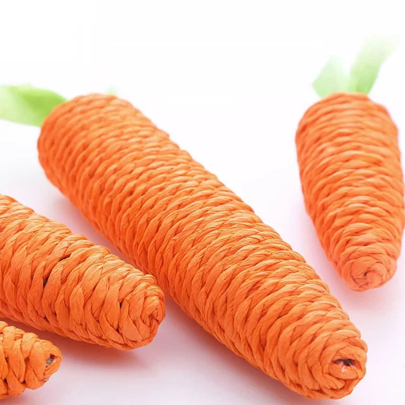 Durable carrot cat toy for scratching and chewing