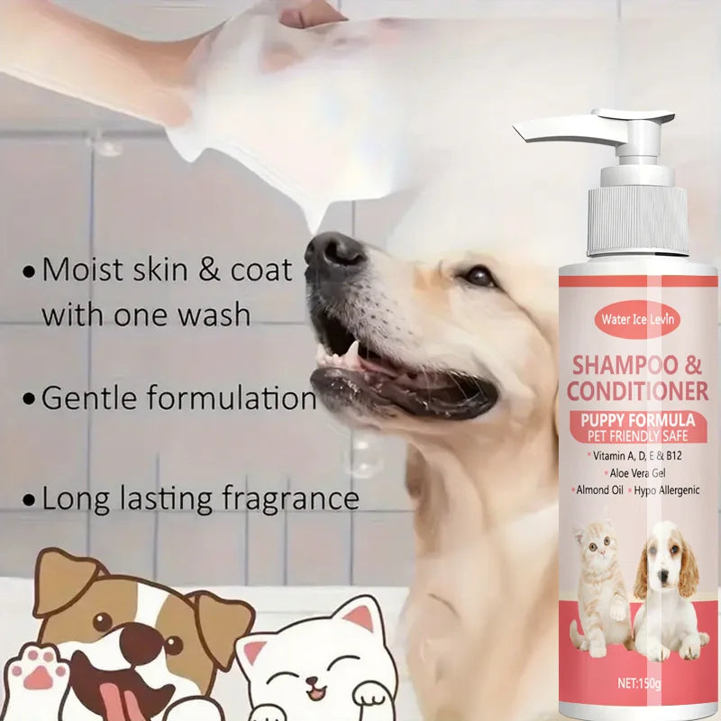 Gentle 2-in-1 Puppy Shampoo & Conditioner with Vitamins & Aloe Vera