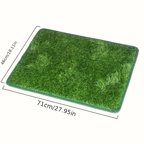 Dog Toilet Training Mat – Washable Grass-Simulation Pee Pad, Non-Slip