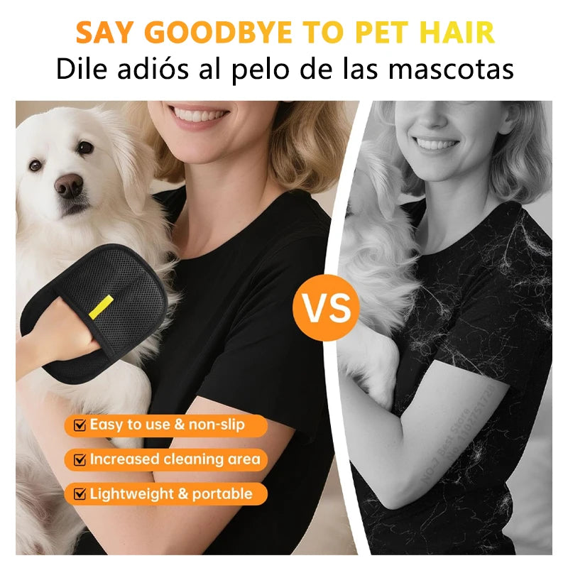Double-Sided Anti-Static Pet Hair Removal Gloves