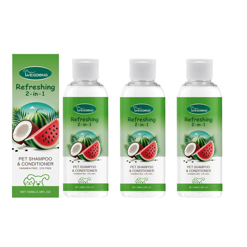 Hypoallergenic 2-in-1 Pet Shampoo & Conditioner – pH Balanced, Tear-Free, 100ml