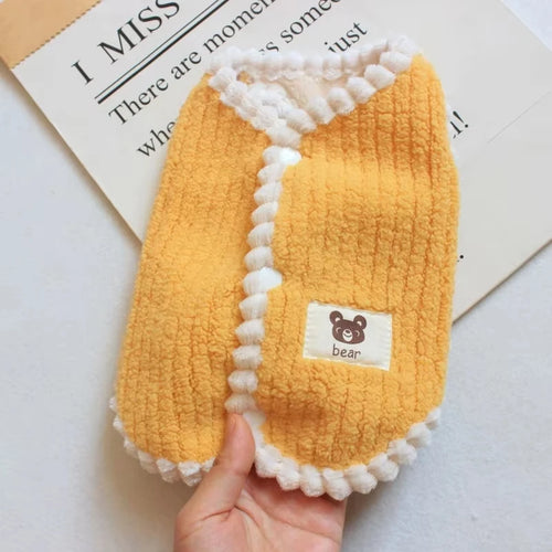 Soft Fleece Winter Pet Coat – Warm Clothes for Small Dogs & Cats, S–2XL