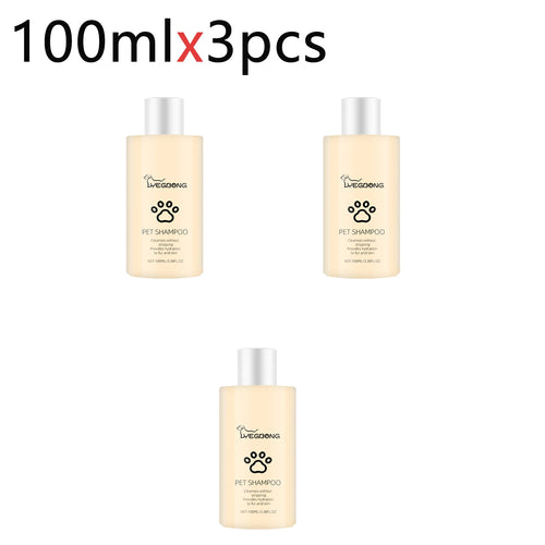 Pet Shampoo – Anti-Mite, Flea & Odor Removal, Softening Formula for Dogs & Cats