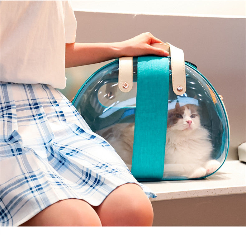 Transparent Double Window Pet Carrier Backpack