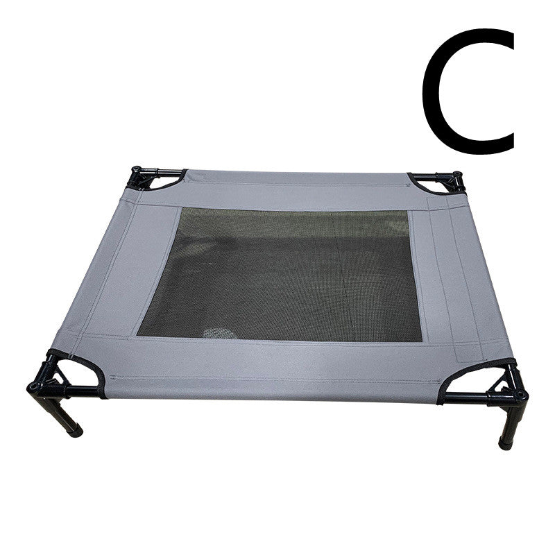 Elevated Pet Camping Bed with Sunshade Canopy